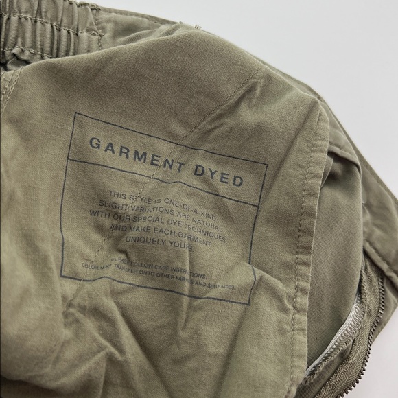 Gap Womens high rise pleated tapered Pants Olive Green garment dyed goblincore - Picture 5 of 10